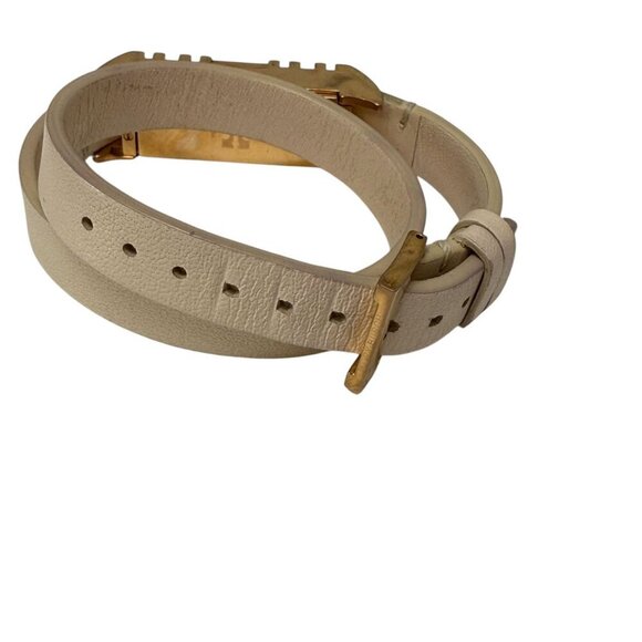 Tory Burch x Fitbit Flex Leather Bracelet Pink Goldtone - Picture 8 of 11